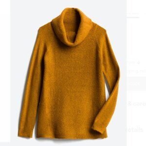 PINK CLOVER Fulton Cowl Neck Pullover - Mustard - L